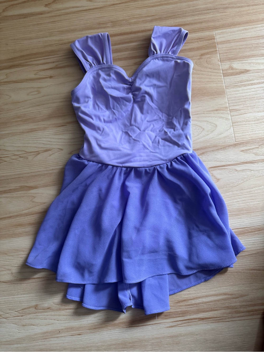 Weissman Lilac Dance Leotard Skirted Unitard